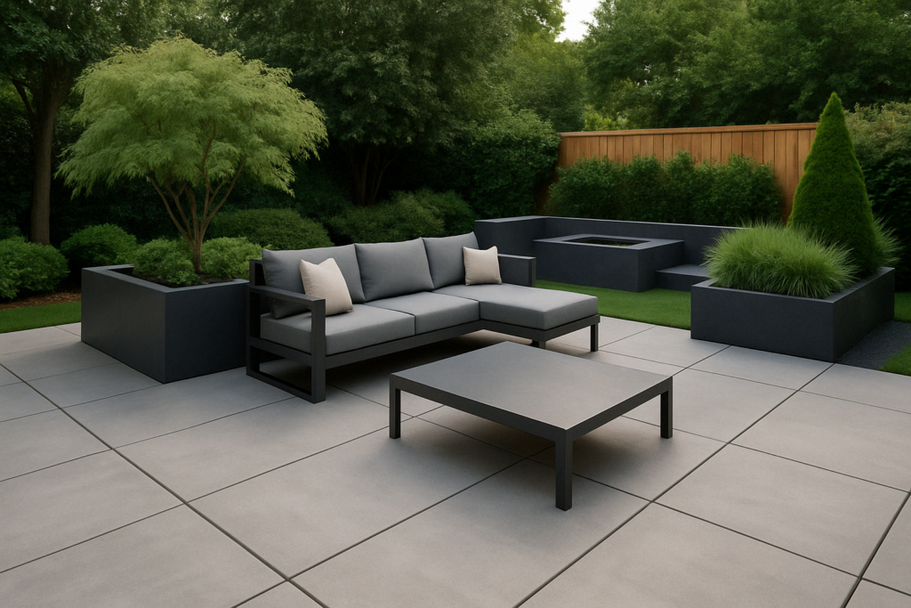 How does a contemporary hardscape look like?